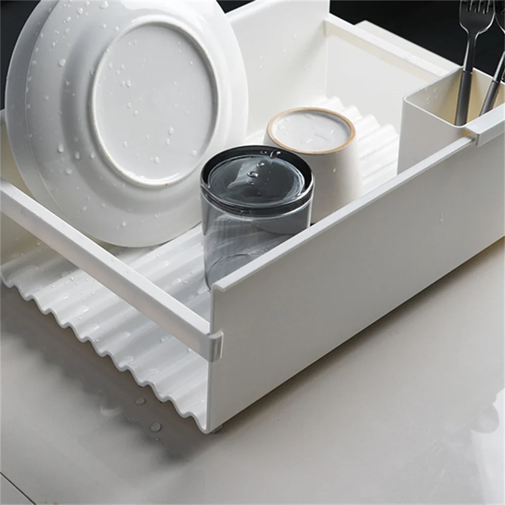 Стеллаж для хранения посуды, органайзер с пластиковой тарелкой, контейнер для чашек, железная кухонная сушилка для посуды
