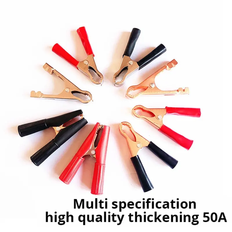 2pcs 50A Toothed Small Large Crocodile Clip Battery Clip Charging Clip High Power Inverter
2pcs 50A Toothed Small Large Crocodile Clip Battery Clip Charging Clip High Power Inverter