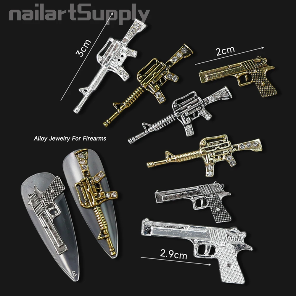10pcs Alloy Diamond Gun Nail Charms Punk Retro Glitter Pistol Nail Art Rhinestone Press on Acrylic Manicure Jewelry Accessories#
10pcs Alloy Diamond Gun Nail Charms Punk Retro Glitter Pistol Nail Art Rhinestone Press on Acrylic Manicure Jewelry Accessories#