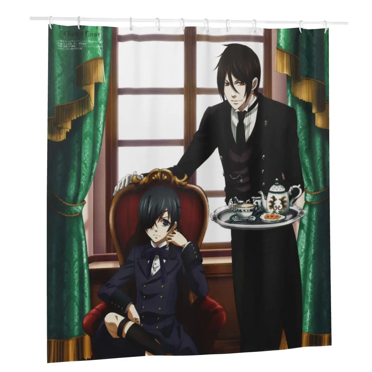 Kuroshitsuji Black Butler Shower Curtain Bath Polyester Waterproof Bath Curtain Anime Sebastian Ciel Bathing Screen Cloth Screen
Kuroshitsuji Black Butler Shower Curtain Bath Polyester Waterproof Bath Curtain Anime Sebastian Ciel Bathing Screen Cloth Screen