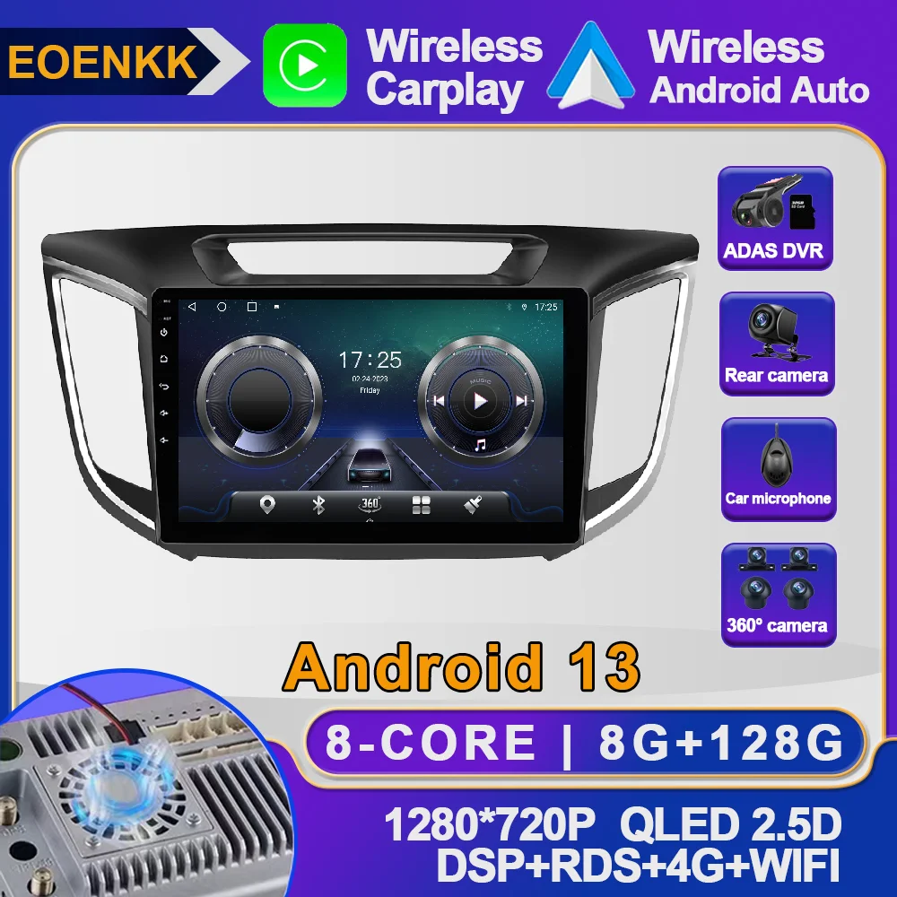 10.1 Inch Android 13 For Hyundai Creta ix25 2015 - 2019 Car Radio Navigation GPS RDS ADAS No 2din Autoradio SWC Multimedia 4G BT
10.1 Inch Android 13 For Hyundai Creta ix25 2015 - 2019 Car Radio Navigation GPS RDS ADAS No 2din Autoradio SWC Multimedia 4G BT
