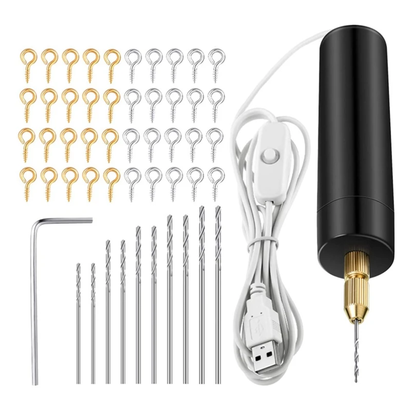 Electric Resin Drill Set,Including Eye Screws,Twist Drill Bits Tools,Electric Mini Drill For DIY Keychains Crafts Making
Electric Resin Drill Set,Including Eye Screws,Twist Drill Bits Tools,Electric Mini Drill For DIY Keychains Crafts Making