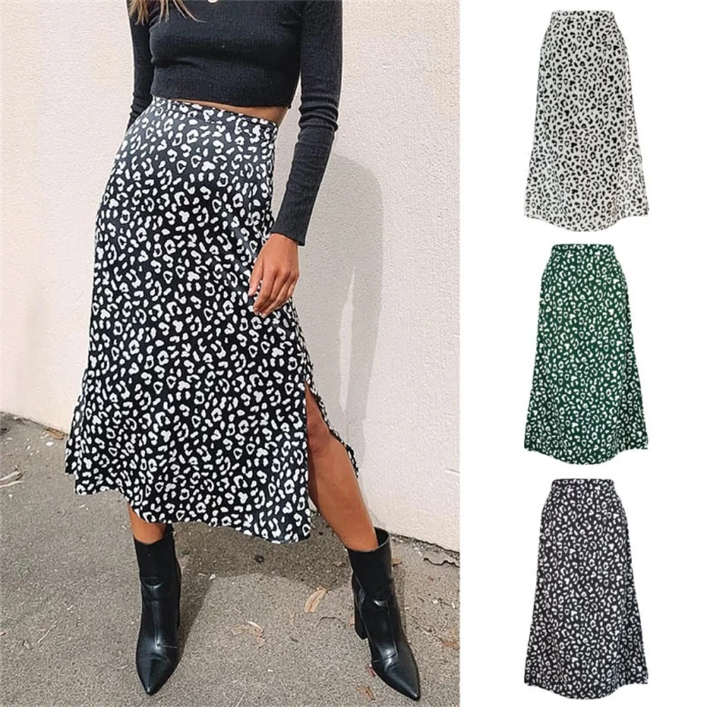 Women's Casual Midi Skirt Printed Side Split High Waist Dress For Summer Chiffon Dress Leopard Patterns S-xl A-line Skirt Nin668
Women's Casual Midi Skirt Printed Side Split High Waist Dress For Summer Chiffon Dress Leopard Patterns S-xl A-line Skirt Nin668