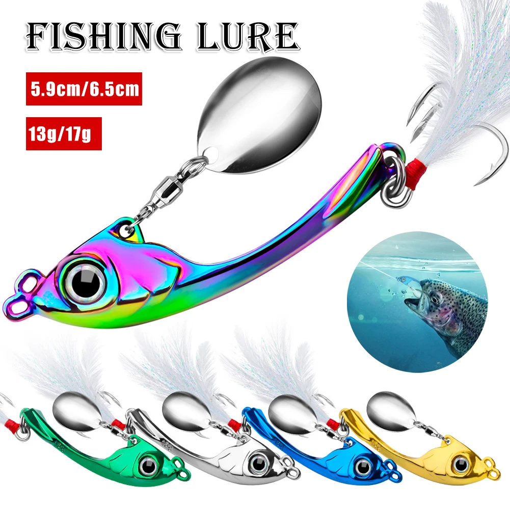 1PC Fishing Lure Metal VIB Hard Bait 13g/17g Rotating Sequin Artificial Wobbler Sinking Bait Freshwater Saltwater Fishing Tackle
1PC Fishing Lure Metal VIB Hard Bait 13g/17g Rotating Sequin Artificial Wobbler Sinking Bait Freshwater Saltwater Fishing Tackle