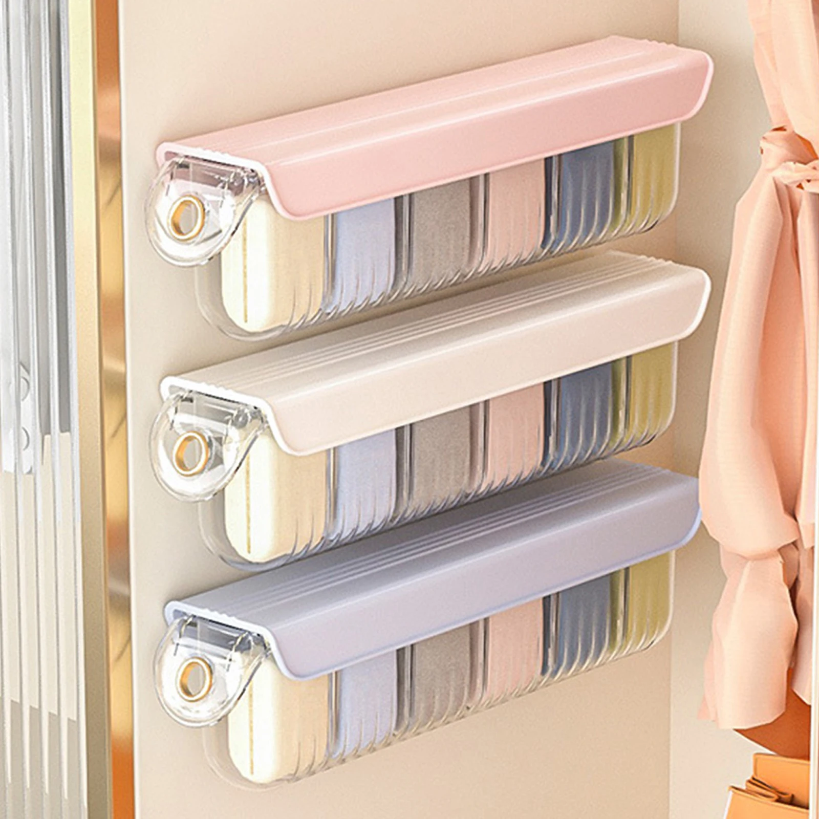 Household Storage Box Underwear Bra Socks Ties Storage Container Divider Drawer Dustproof Wall Mounted Wardrobe Boxes Detachable
Household Storage Box Underwear Bra Socks Ties Storage Container Divider Drawer Dustproof Wall Mounted Wardrobe Boxes Detachable