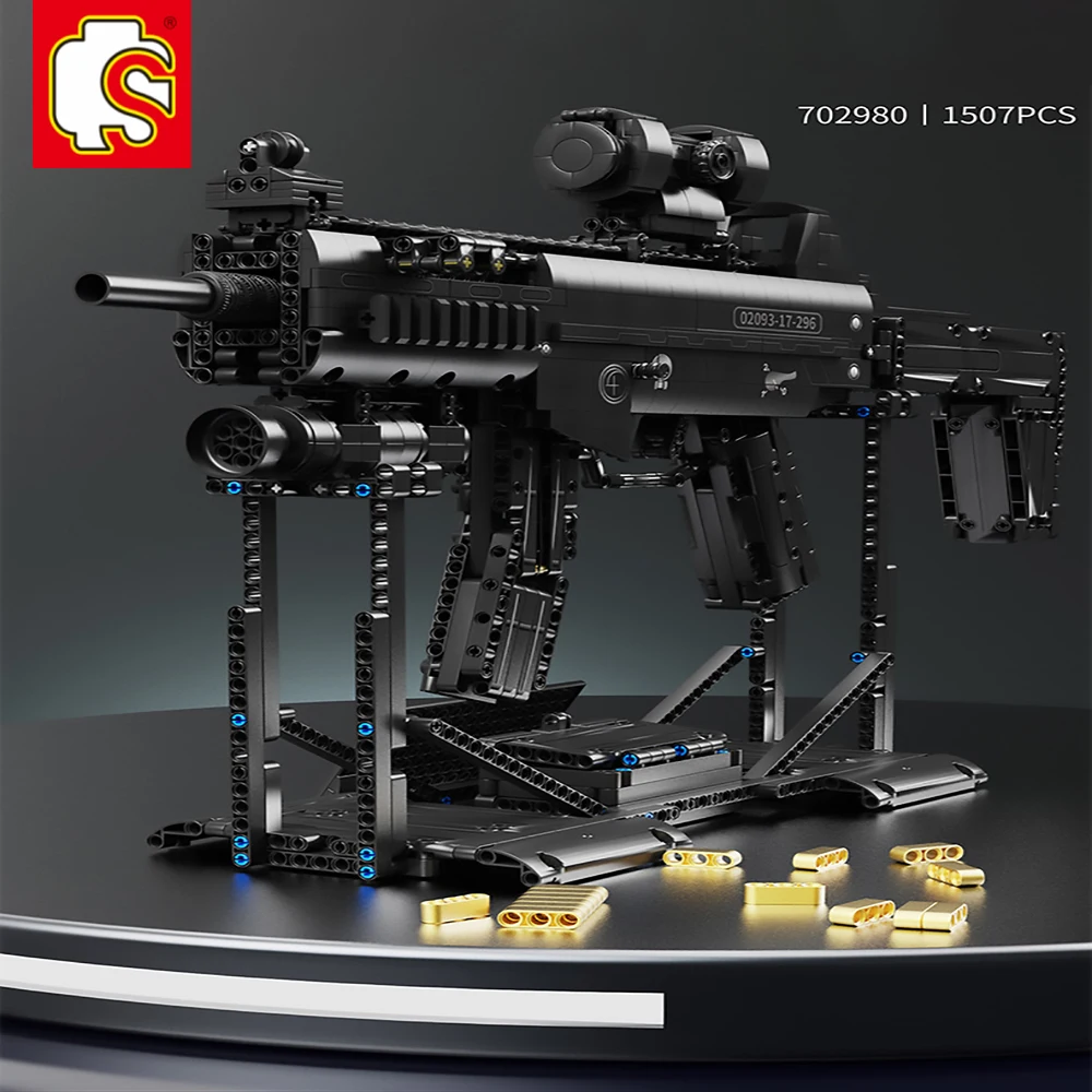 SEMBO BLOCK Technical Gun Building Blocks Assembly DIY Weapon Shooting Game Bricks City Police Swat Gun Toys for Children Gift
SEMBO BLOCK Technical Gun Building Blocks Assembly DIY Weapon Shooting Game Bricks City Police Swat Gun Toys for Children Gift