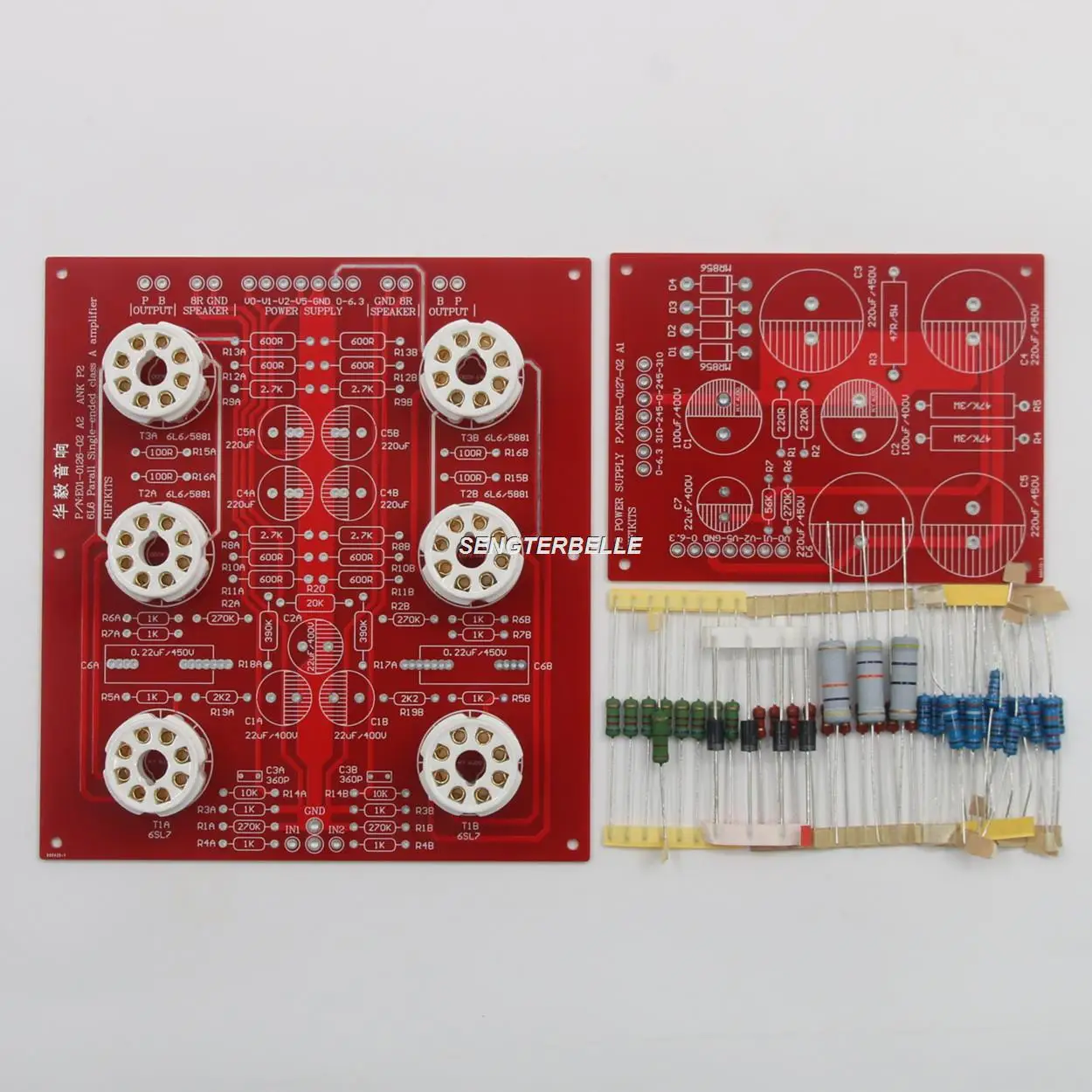HiFi AN P2SE 6L6+6SL7 Parallel Single-Ended Stereo Tube Amplifier Board Kit With Power Supply Board Kit (No Capacitance )
HiFi AN P2SE 6L6+6SL7 Parallel Single-Ended Stereo Tube Amplifier Board Kit With Power Supply Board Kit (No Capacitance )