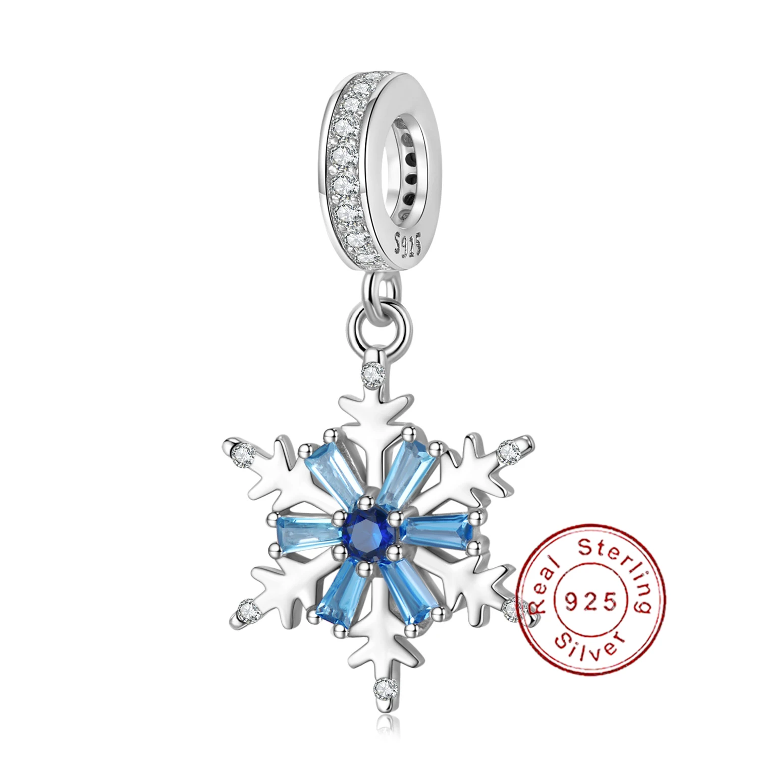 JIALY European S925 Sterling Silver DIY Charm Blue shining snowflakes Bead Fit Original PD Bracelet For Women Jewelry
JIALY European S925 Sterling Silver DIY Charm Blue shining snowflakes Bead Fit Original PD Bracelet For Women Jewelry