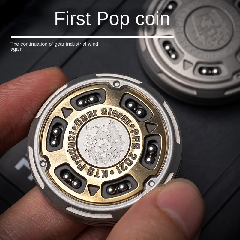 Dog Head Pop Coin KTS First Ppb Finger Ring Coin Decompression Toy Adult Play EDC Metal
Dog Head Pop Coin KTS First Ppb Finger Ring Coin Decompression Toy Adult Play EDC Metal