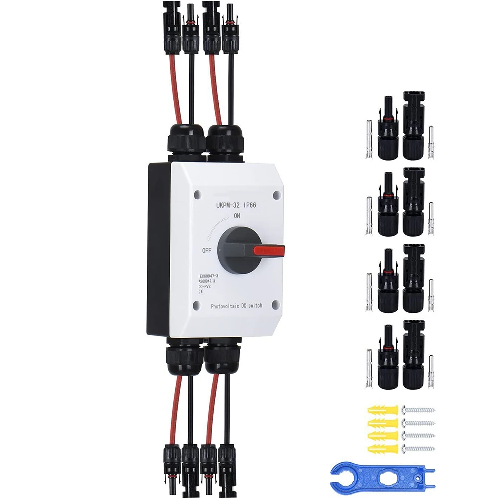 Universal Solar Isolator PV Isolator Home/Garden Agriculture/Farm 32A Accessories Circuit Breaker Replacement UKPM-IP66
Universal Solar Isolator PV Isolator Home/Garden Agriculture/Farm 32A Accessories Circuit Breaker Replacement UKPM-IP66
