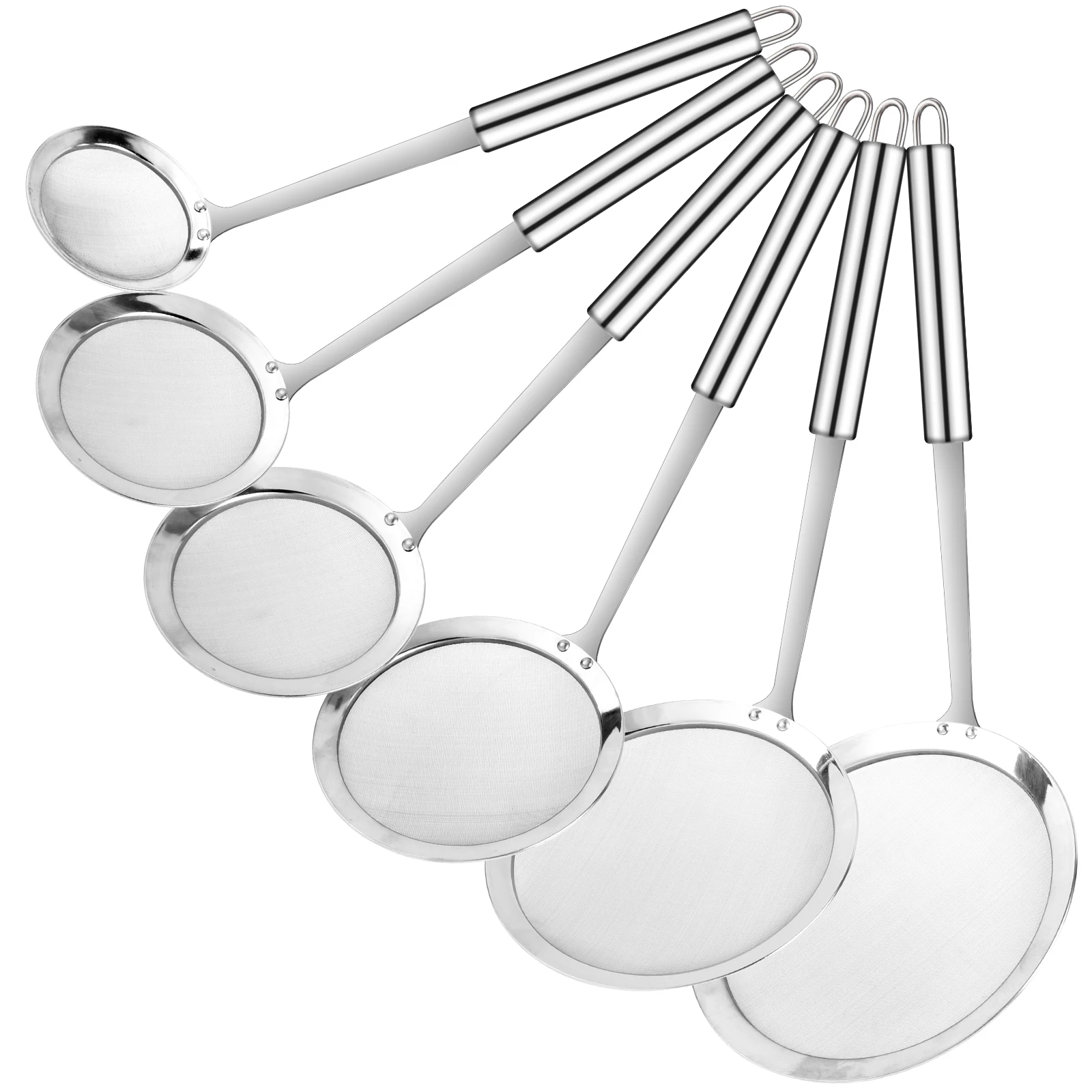 6pcs Stainless Steel Oil Spill Spoon Filter Small Colander To Oil Across The Mesh Sieve Oil Scoop Kitchen Scoop
6pcs Stainless Steel Oil Spill Spoon Filter Small Colander To Oil Across The Mesh Sieve Oil Scoop Kitchen Scoop