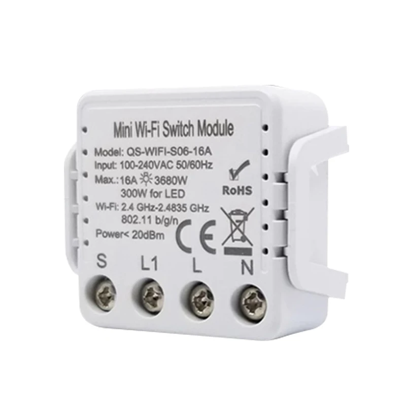 CoRui Tuya WiFi Smart Switch Module For LED 16A Mini Switch With Timing Countdown Function Voice Control With Google Home Alexa
CoRui Tuya WiFi Smart Switch Module For LED 16A Mini Switch With Timing Countdown Function Voice Control With Google Home Alexa