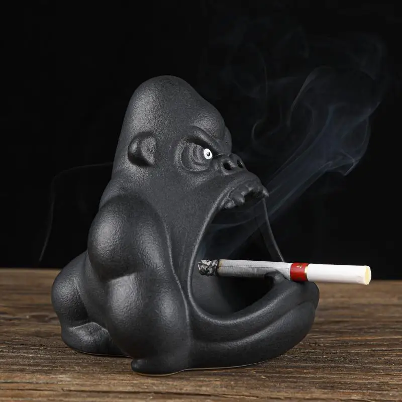 Ceramic Cartoon Animal Ashtray Orangutan Anti-ash Car Large Capacity Ashtray Living Room Office Decoration Change Key Storage
Ceramic Cartoon Animal Ashtray Orangutan Anti-ash Car Large Capacity Ashtray Living Room Office Decoration Change Key Storage