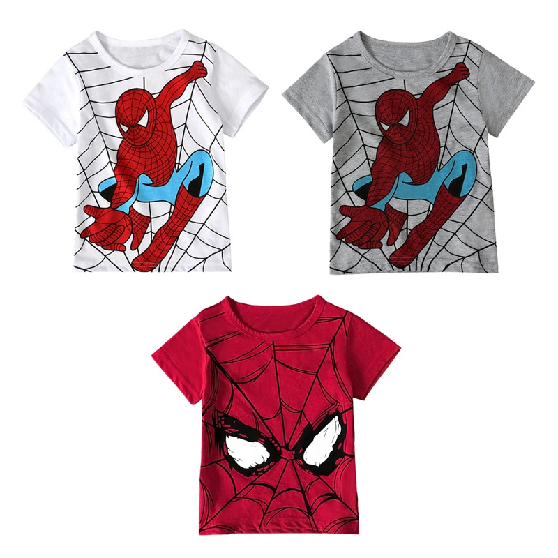 Disney Summer new children's clothing printing cartoon children's T-shirt Spiderman short boy children's shirt sweat-abso
Disney Summer new children's clothing printing cartoon children's T-shirt Spiderman short boy children's shirt sweat-abso