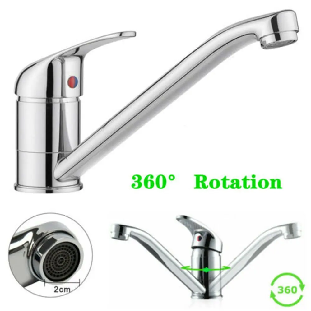 

360°Rotation Kitchen Sink Tap Mixer Tap Swivel Spout Monobloc Modern Single Lever Chrome Faucet Water Valve Home Decoration