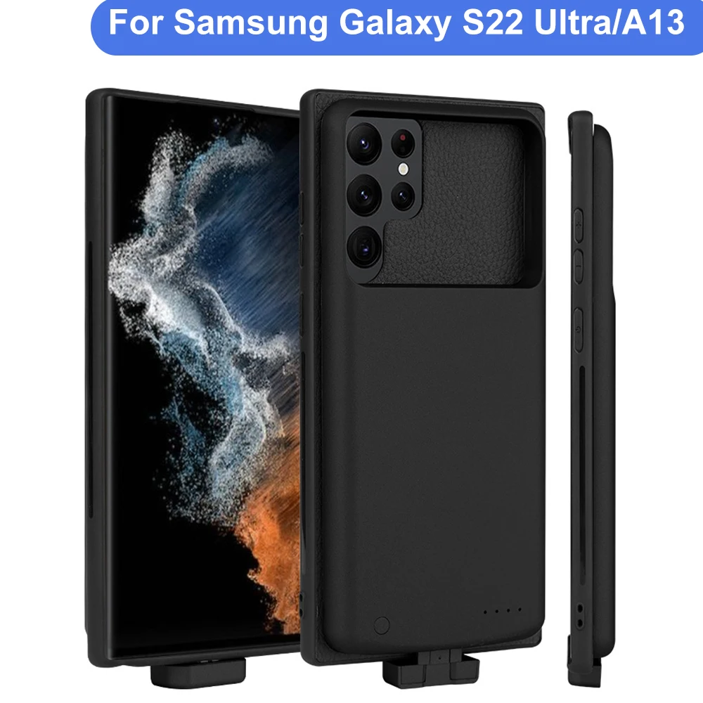 S22 Ultra Magnetic Battery Charging Case 5000mAh Power Bank Back Battery Cover Charger For Samsung Galaxy S22 Ultra S22U A13
S22 Ultra Magnetic Battery Charging Case 5000mAh Power Bank Back Battery Cover Charger For Samsung Galaxy S22 Ultra S22U A13