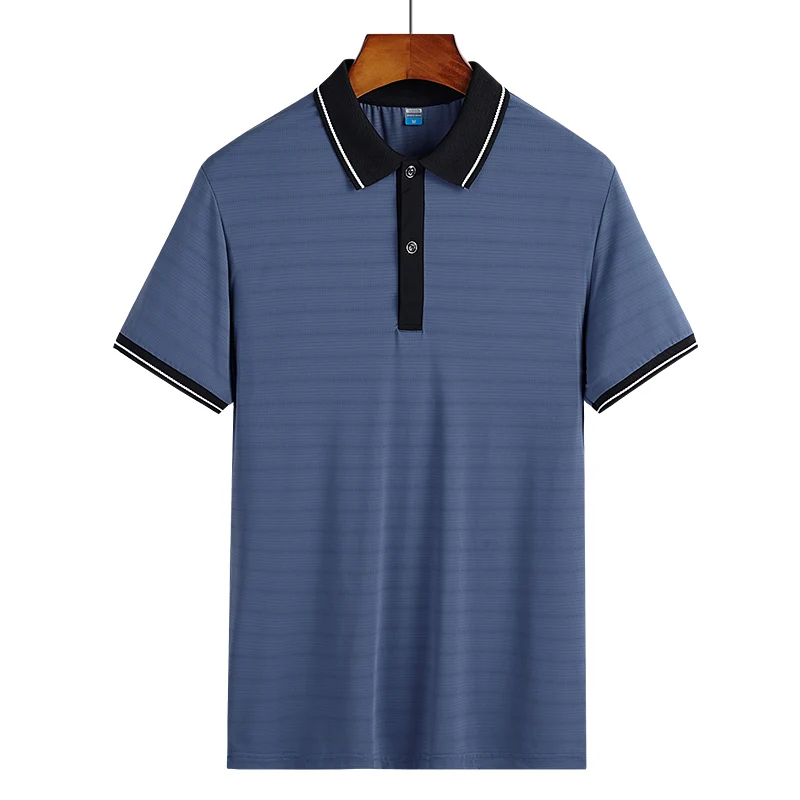2022 New Ice Silk Short Sleeve T-shirt Men's Summer Thin Loose Sports Fast Drying High Quality Polo Shirt Solid Color Blue Gray 
2022 New Ice Silk Short Sleeve T-shirt Men's Summer Thin Loose Sports Fast Drying High Quality Polo Shirt Solid Color Blue Gray