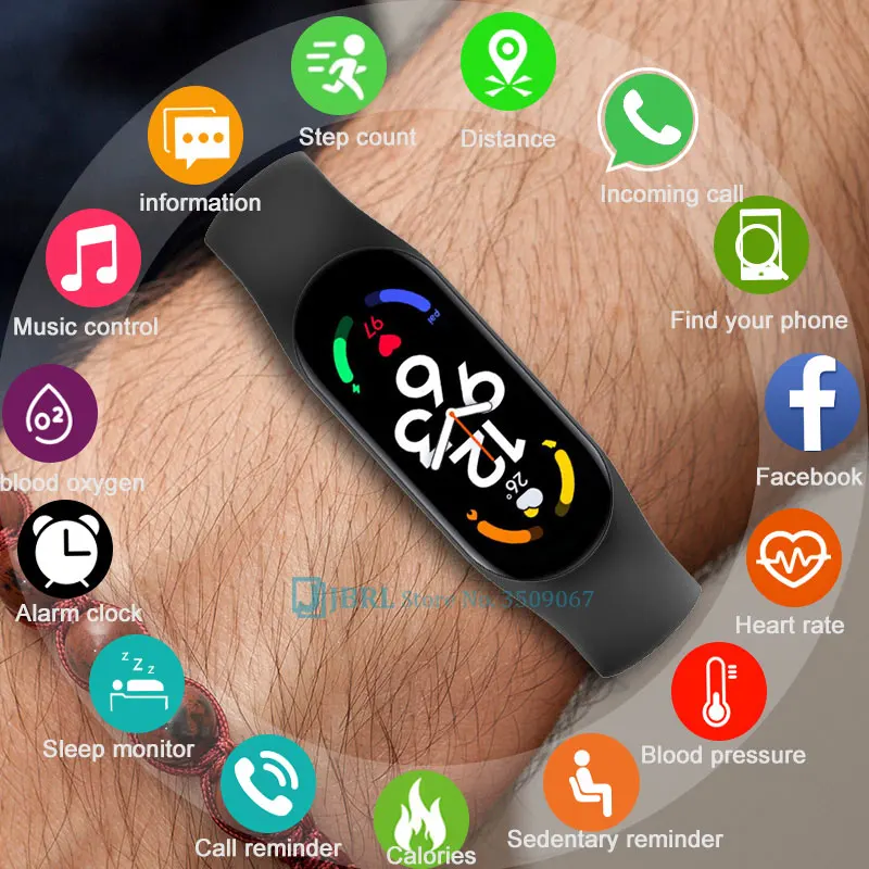 New M7 Smart Watch Men Women Fitness Tracker Sport Watches Heart Rate Blood Pressure Smart Clock For Android IOS Gift Smartwatch
New M7 Smart Watch Men Women Fitness Tracker Sport Watches Heart Rate Blood Pressure Smart Clock For Android IOS Gift Smartwatch