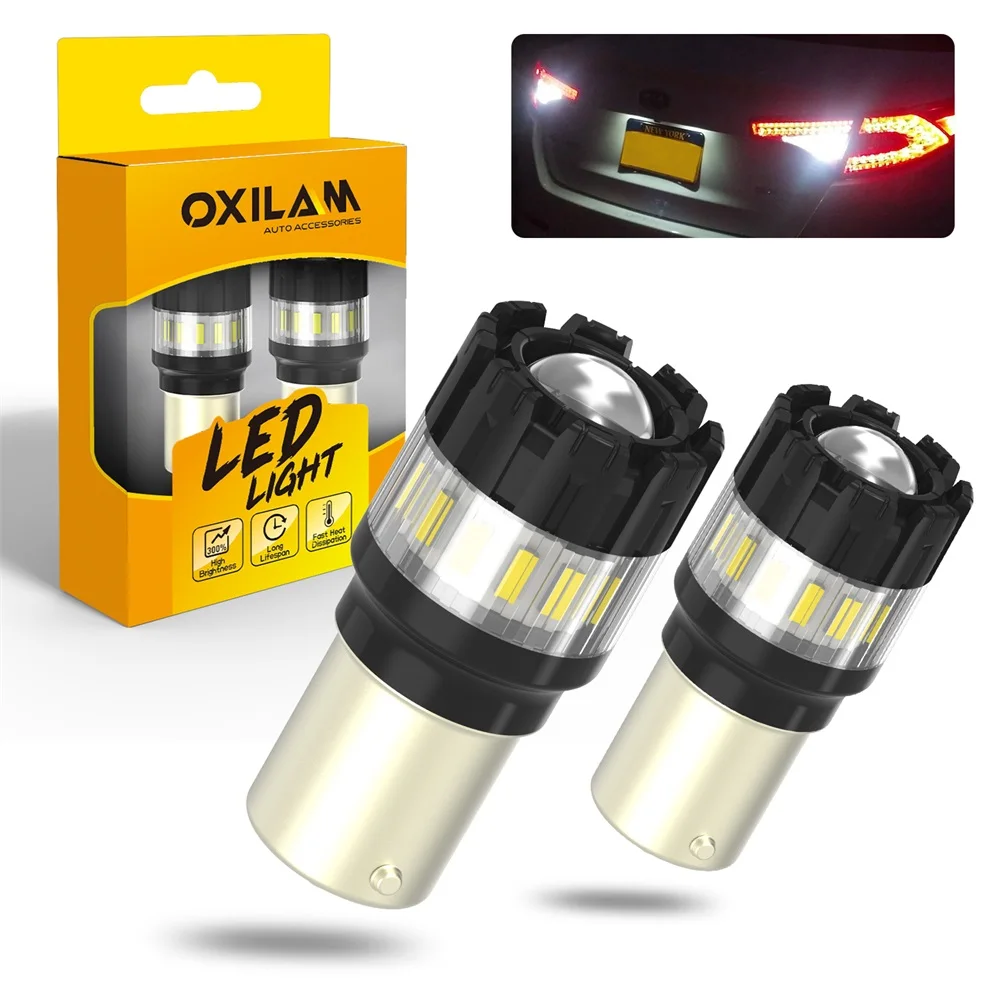 

2x Car 1156 LED Bulb P21W BA15S 6000K White DRL Backup Reverse Light Canbus 7506 W21/5W T20 3157 For Audi Kia ISUZU NISSAN Volvo