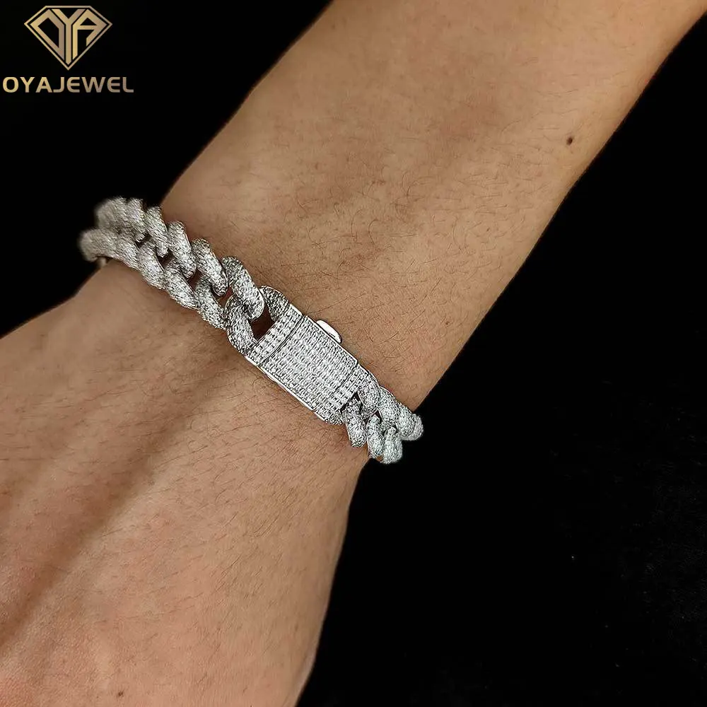 Fashion Hip Hop 4 Row CZ 12mm Cuban Link Chain Bracelets Pave Bling Cubic Zirconia For Women Men Bangles Jewelry Accessories
Fashion Hip Hop 4 Row CZ 12mm Cuban Link Chain Bracelets Pave Bling Cubic Zirconia For Women Men Bangles Jewelry Accessories
