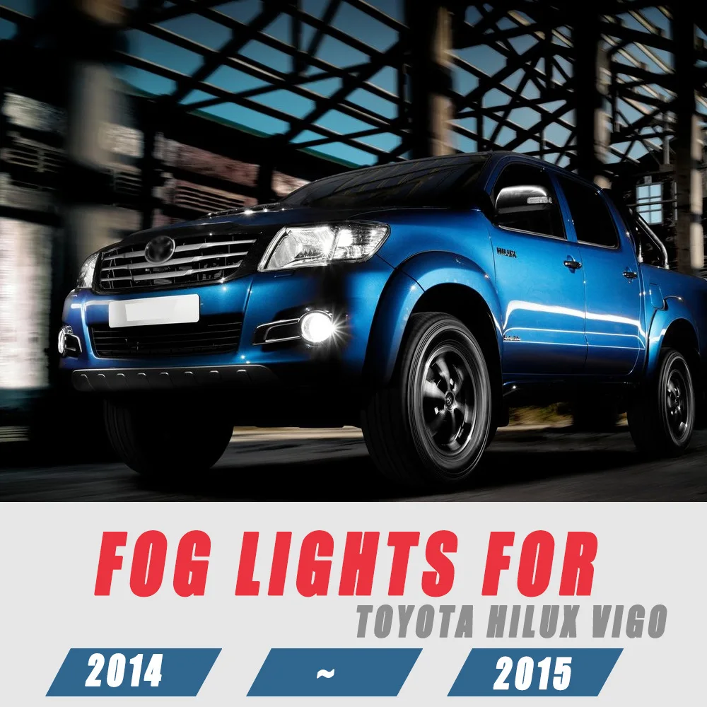 Fog Lights Lamps Assembly FOR Toyota HILUX VIGO 2014-2015, Driving Front Bumper Conversion Harness Switch Left Right Pair Set
Fog Lights Lamps Assembly FOR Toyota HILUX VIGO 2014-2015, Driving Front Bumper Conversion Harness Switch Left Right Pair Set