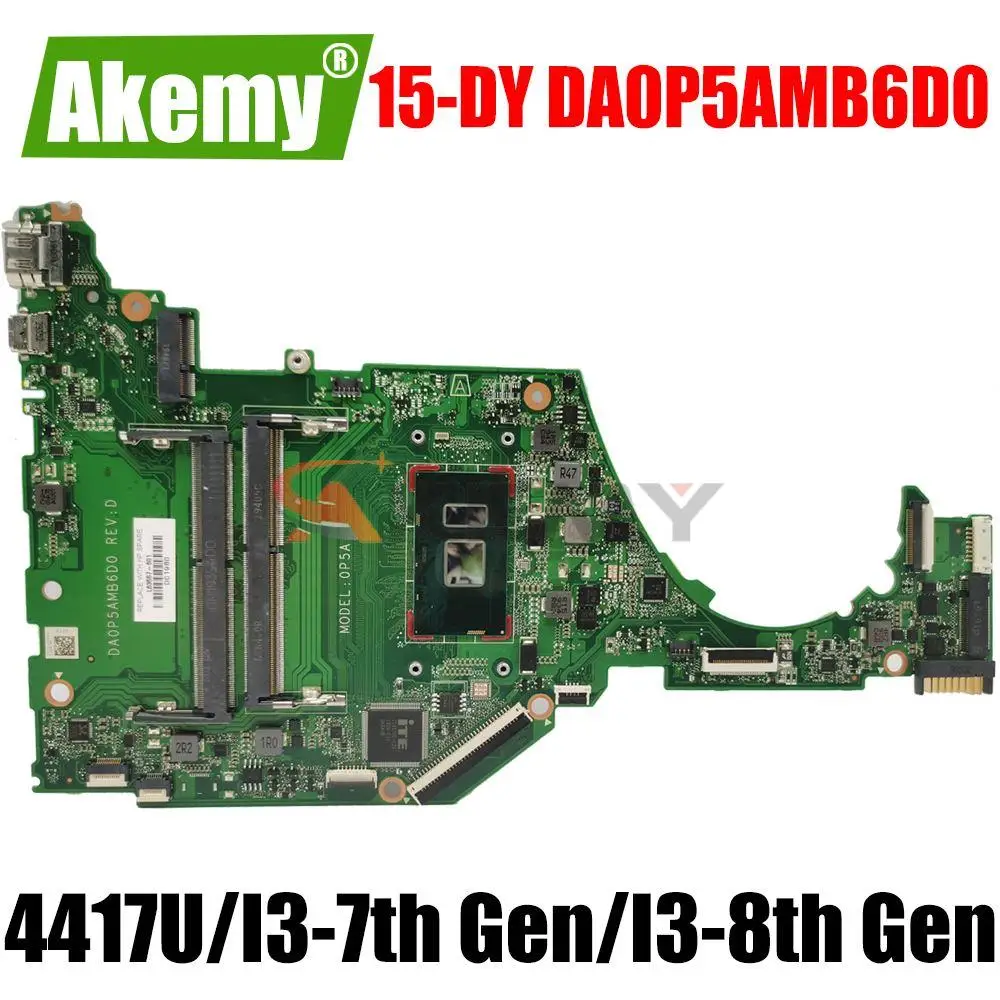 For HP 15-DY Laptop Motherboard Mainboard With 4417U I3 7th Gen 8th Gen CPU 15-DY DA0P5AMB6D0 Motherboard DDR4
For HP 15-DY Laptop Motherboard Mainboard With 4417U I3 7th Gen 8th Gen CPU 15-DY DA0P5AMB6D0 Motherboard DDR4