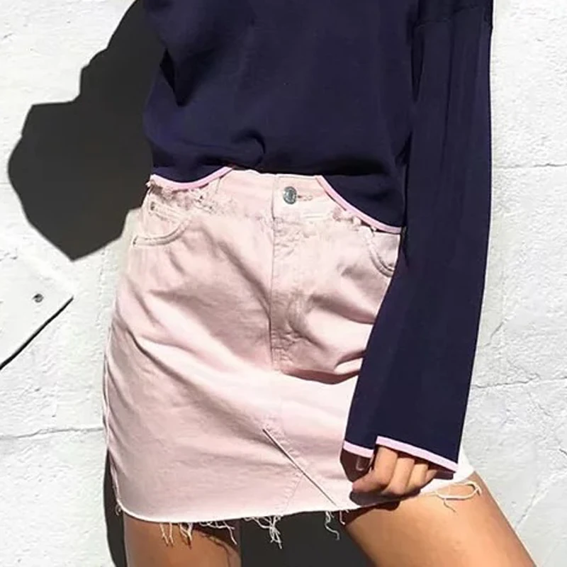 

Женская летняя мини-юбка с завышенной талией, ярких цветов