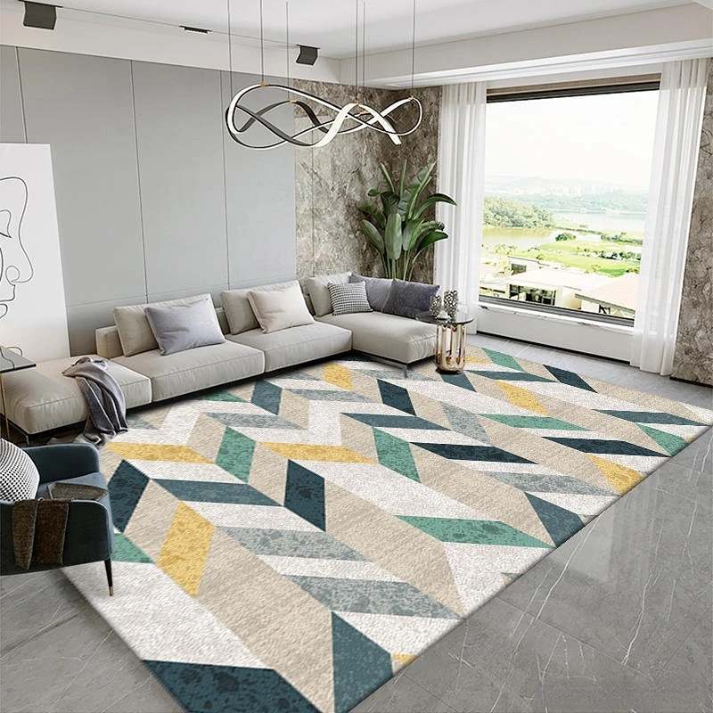 Modern Minimalist Geometric Living Room Rugs Sofa Coffee Table Non-slip Mat Bedroom Decor Soft Rug Home Corridor Balcony Carpet
Modern Minimalist Geometric Living Room Rugs Sofa Coffee Table Non-slip Mat Bedroom Decor Soft Rug Home Corridor Balcony Carpet