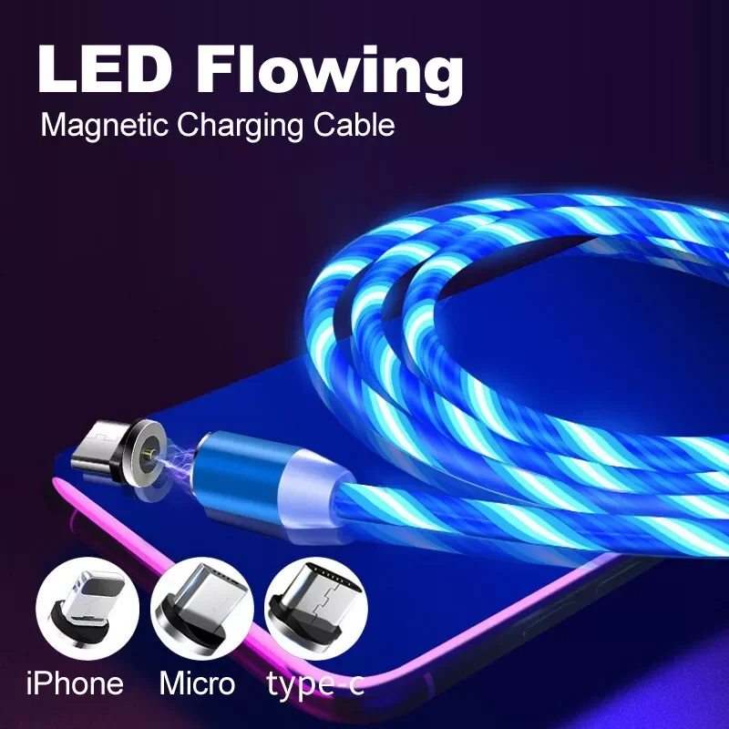 LED Flowing Magnetic Charging Cable Magnetic Phone Charger Light Up Shining USB C Cable for Android Micro USB Type C iPhone
LED Flowing Magnetic Charging Cable Magnetic Phone Charger Light Up Shining USB C Cable for Android Micro USB Type C iPhone