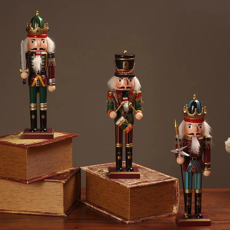 Wooden Nutcracker Soldier Figurines Ornaments 30CM Nutcracker Puppet Desktop Crafts Kids Gifts Christmas HomeDecorations
Wooden Nutcracker Soldier Figurines Ornaments 30CM Nutcracker Puppet Desktop Crafts Kids Gifts Christmas HomeDecorations