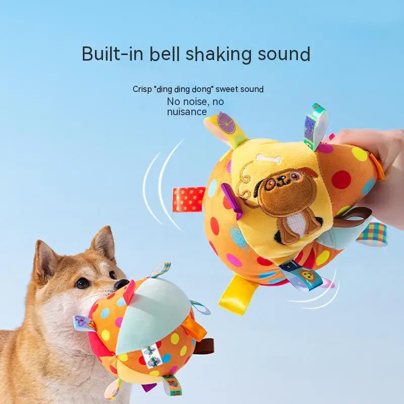 

New Pet Toy Plush Soundmaking Ringing Ball Interactive Training Supplies Teeth Grinding Bite Resistance Self Hi Relief Dog Toy