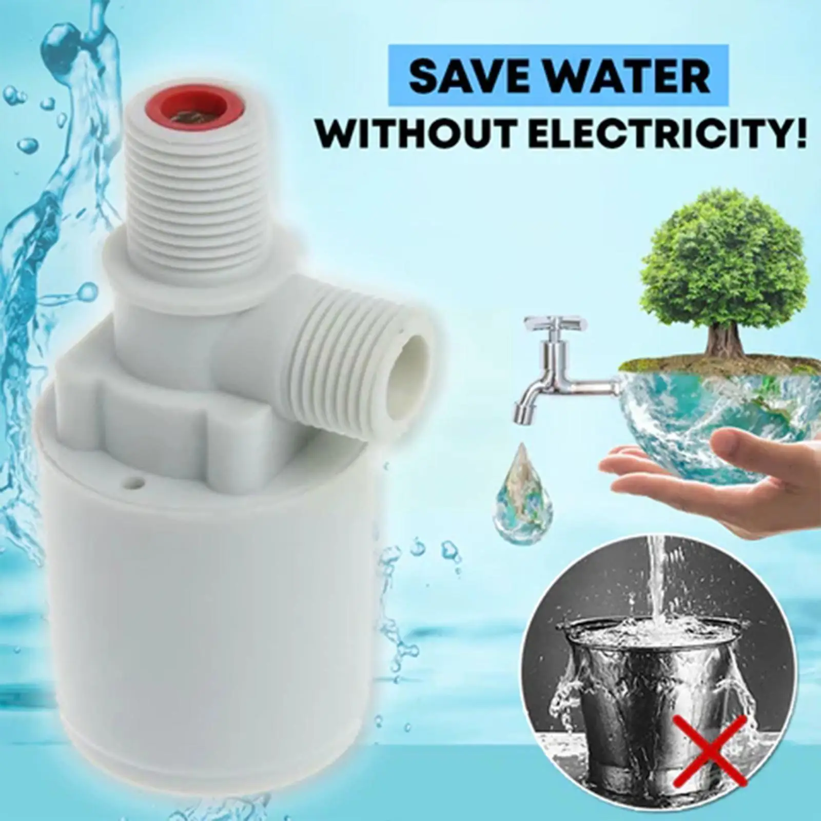 Solar Powered Water Tower Automatic Pool Water Level Plastic Ball Water Level Switch Controller Float O4y9
Solar Powered Water Tower Automatic Pool Water Level Plastic Ball Water Level Switch Controller Float O4y9