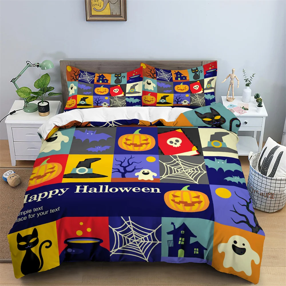 3D Skull Bedding Set Halloween Bats Duvet Cover Skull Polyester Comforter Cover Set Double King Queen Bed Duvets Kids Bedding
3D Skull Bedding Set Halloween Bats Duvet Cover Skull Polyester Comforter Cover Set Double King Queen Bed Duvets Kids Bedding