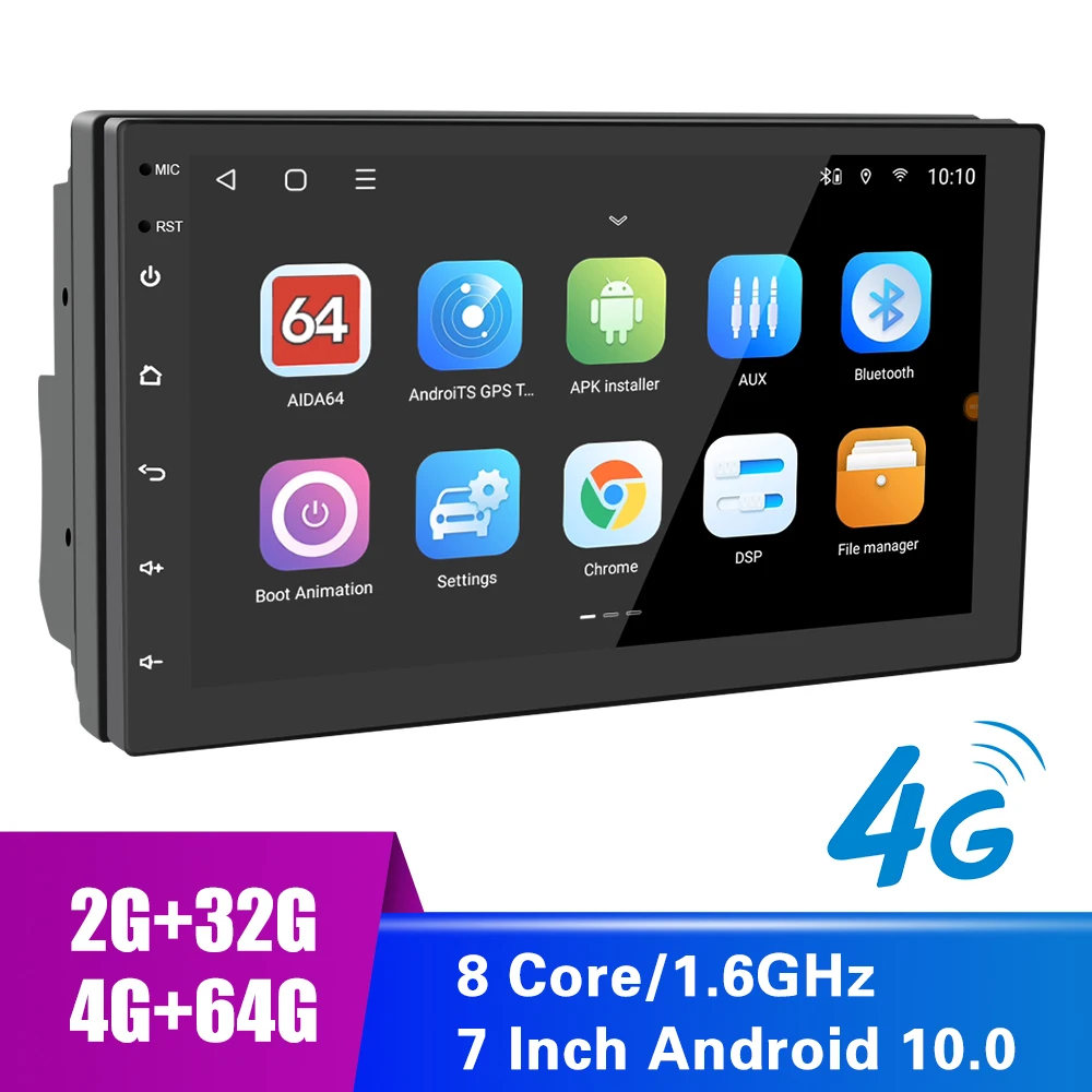 2G/4G RAM 2 Din FM Receiver Autoradio Android 10.0 Media Player Mirror-Link Carplay 7 Inch Bluetooth WiFi 4G-LTE GPS Car Radio 
2G/4G RAM 2 Din FM Receiver Autoradio Android 10.0 Media Player Mirror-Link Carplay 7 Inch Bluetooth WiFi 4G-LTE GPS Car Radio