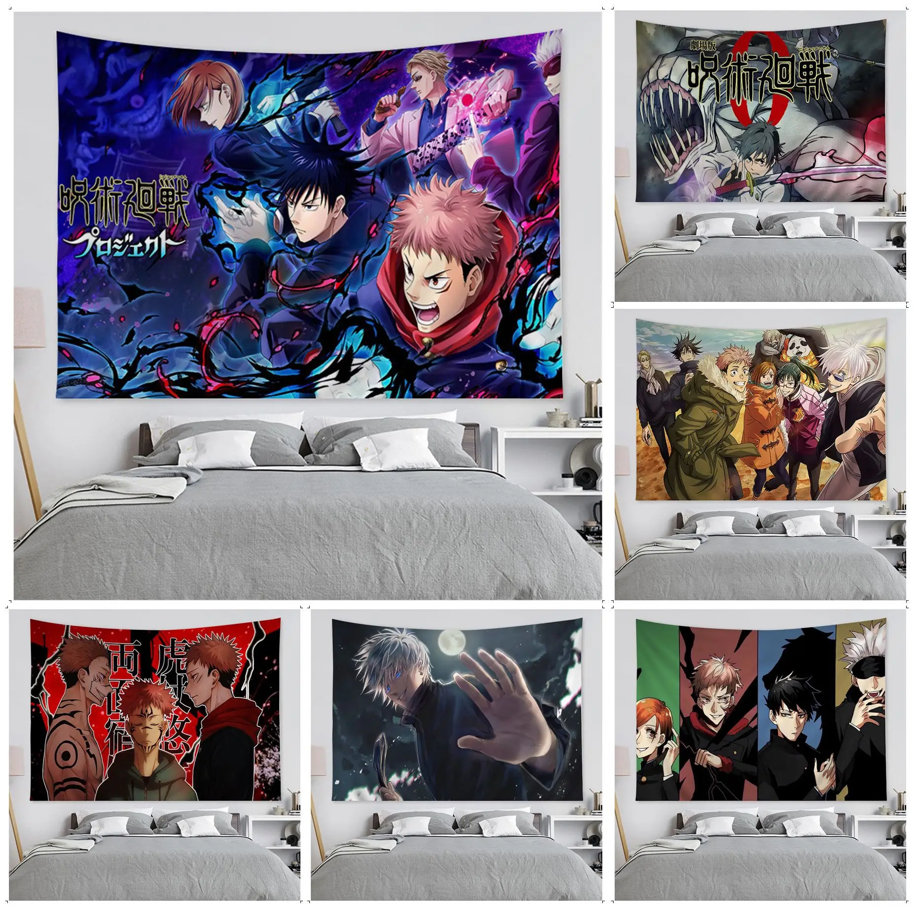 Anime Jujutsu Kaisen Tapestry Anime Tapestry Hanging Tarot Hippie Wall Rugs Dorm Home Decor
Anime Jujutsu Kaisen Tapestry Anime Tapestry Hanging Tarot Hippie Wall Rugs Dorm Home Decor