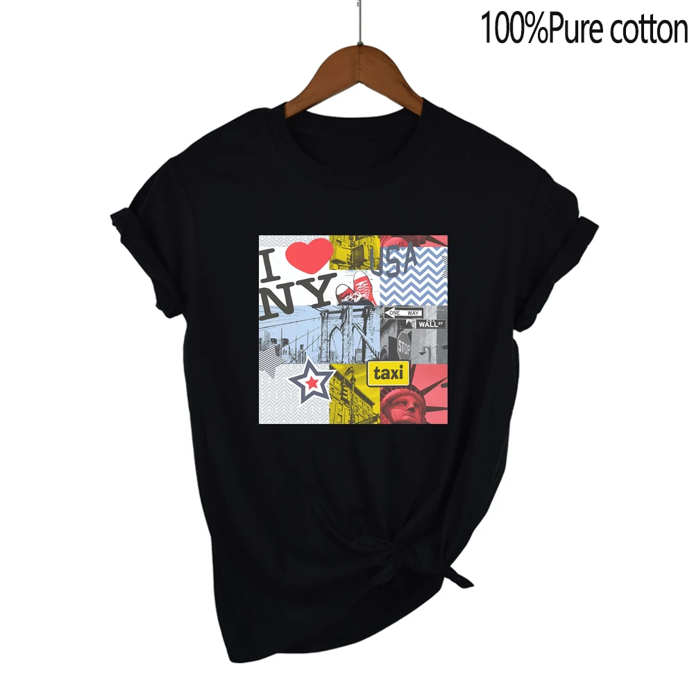 I love New York print European and American style cotton T-shirt comfortable breathable cool summer hot tops for couples
I love New York print European and American style cotton T-shirt comfortable breathable cool summer hot tops for couples