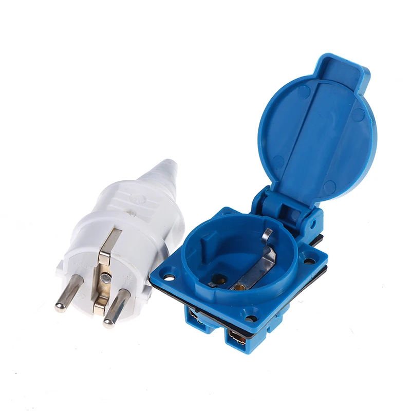 New 220V 16A 37mm Screw Hole Distance Industrial Waterproof Socket Blue And White EU Socket Copper Contact Plug 
New 220V 16A 37mm Screw Hole Distance Industrial Waterproof Socket Blue And White EU Socket Copper Contact Plug