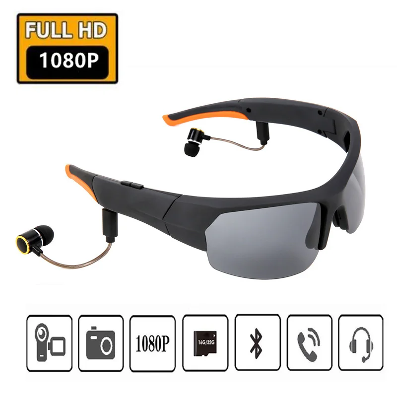 HD 1080P многофункциональные мини Bluetooth очки камера умная гарнитура MP3-плеер спортивные аксессуары 32 Гб
HD 1080P многофункциональные мини Bluetooth очки камера умная гарнитура MP3-плеер спортивные аксессуары 32 Гб