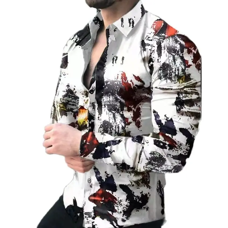 2022 Men's Slim Shirt Autumn Casual Turn-down Collar Streetwear Fashion Together Printed Long Sleeve Oversize Shirt For Men Tops
2022 Men's Slim Shirt Autumn Casual Turn-down Collar Streetwear Fashion Together Printed Long Sleeve Oversize Shirt For Men Tops