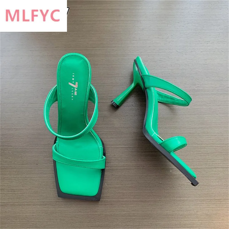 High-heeled slippers women's 2022 new women's shoes summer fashion thin-heeled with open-toe sexy sandals and slippers pumps
High-heeled slippers women's 2022 new women's shoes summer fashion thin-heeled with open-toe sexy sandals and slippers pumps
