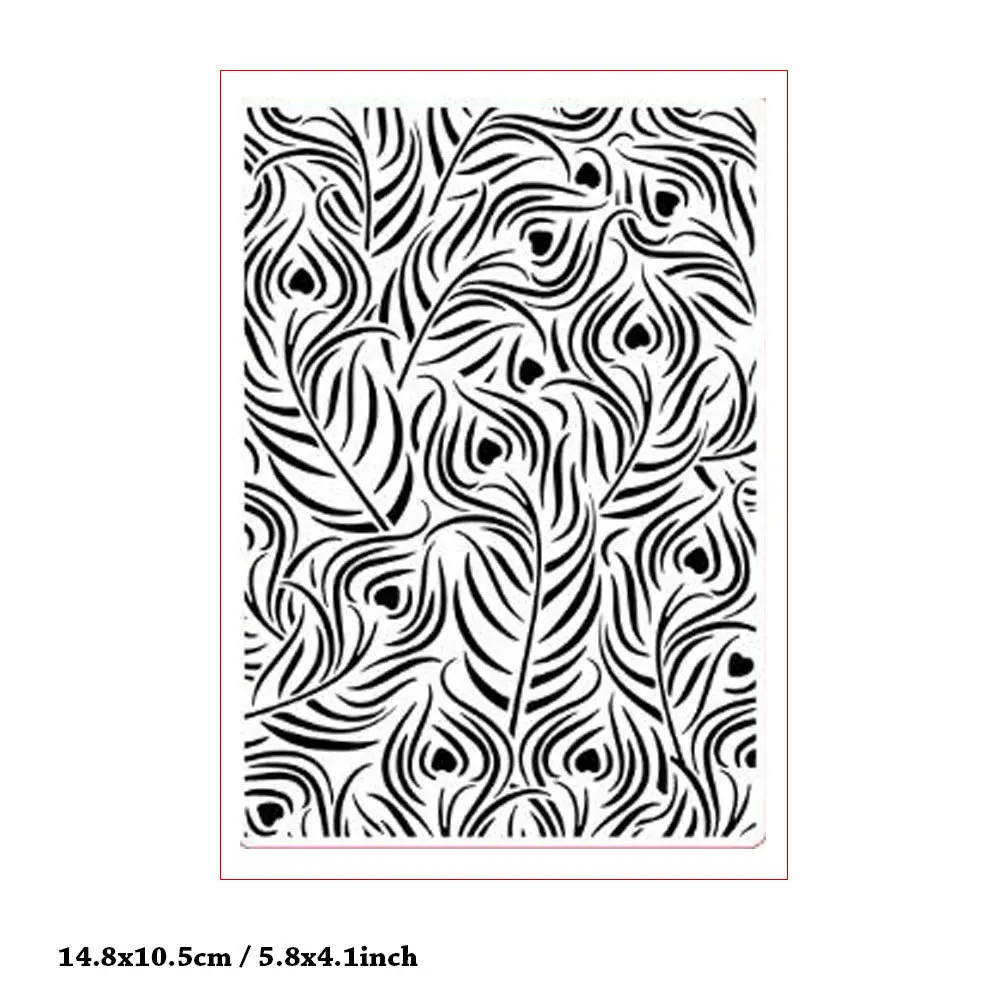 Peacock Feather Leaves Mold Craft Embossing Stencil for Scrapbooking Handmade Diy Album Model Punch Blade Decoration Template
Peacock Feather Leaves Mold Craft Embossing Stencil for Scrapbooking Handmade Diy Album Model Punch Blade Decoration Template