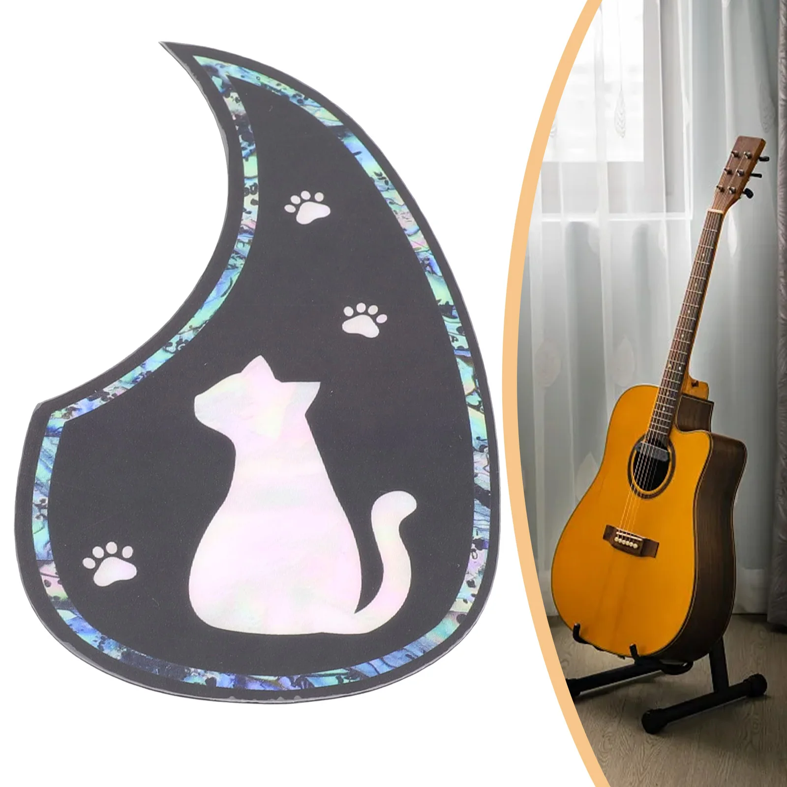 Guitar Parts Pickguard Sticker Eye-catching For Guitar Soundhole Accessories Easy To Remove Beautiful Brand New
Guitar Parts Pickguard Sticker Eye-catching For Guitar Soundhole Accessories Easy To Remove Beautiful Brand New