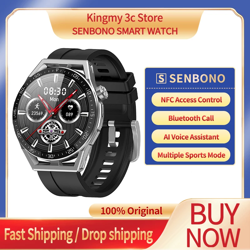 SENBONO 2022 1.35INCH HD 390*390 Screen Smart Watch Men Bluetooth Answer Call NFC Access Control Health Monitor Smartwatch Women
SENBONO 2022 1.35INCH HD 390*390 Screen Smart Watch Men Bluetooth Answer Call NFC Access Control Health Monitor Smartwatch Women