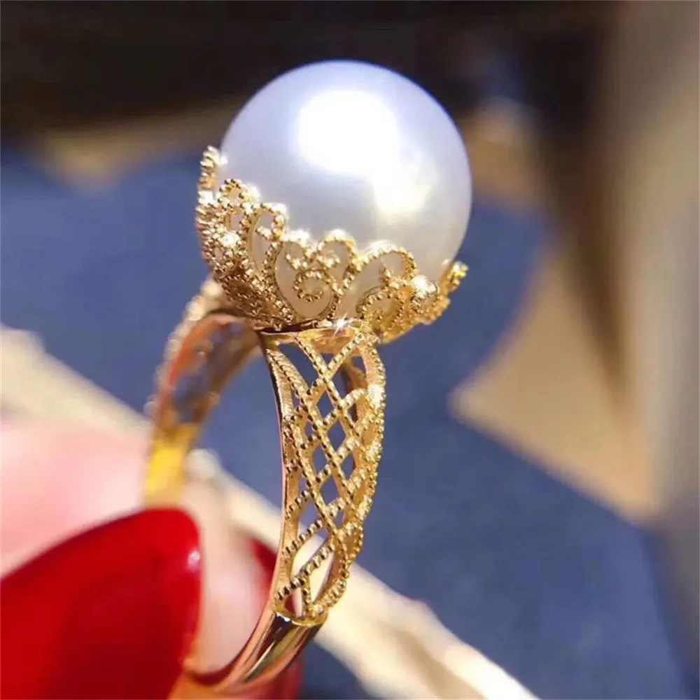 Micro-set zirconia 18K gold clad half-hole bead bracket ring fashion light luxury diy crystal pearl empty bracket ring
Micro-set zirconia 18K gold clad half-hole bead bracket ring fashion light luxury diy crystal pearl empty bracket ring