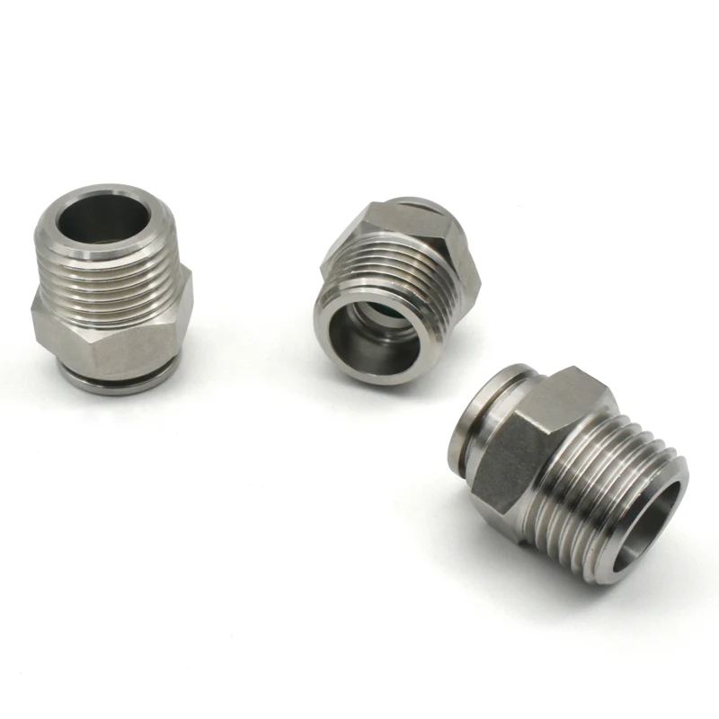 PC 304 Stainless Steel Male Pneumatic Quick Connector 1/8" 1/4" 3/8" 1/2" BSP Male Air Hose Fitting 
PC 304 Stainless Steel Male Pneumatic Quick Connector 1/8" 1/4" 3/8" 1/2" BSP Male Air Hose Fitting