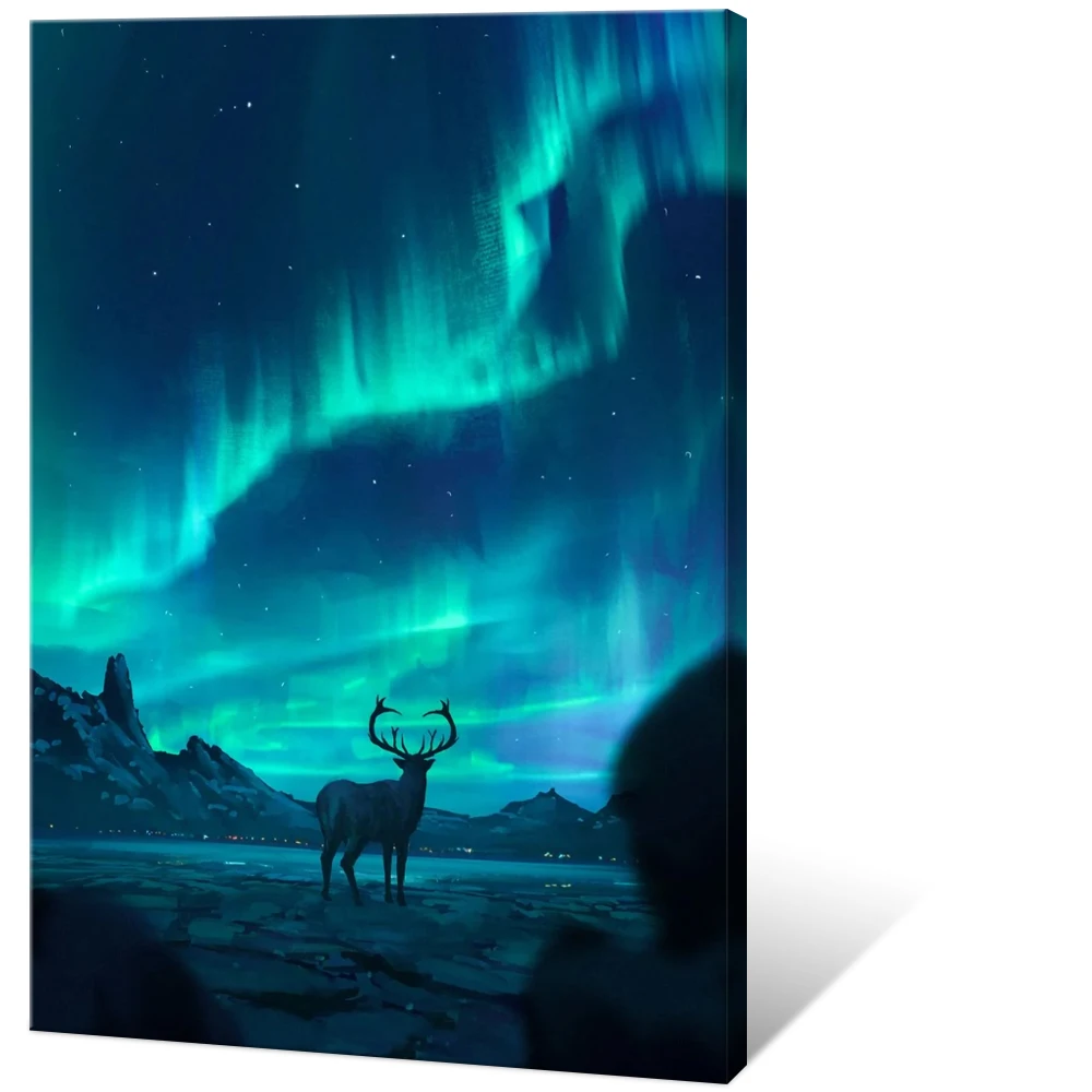 Northern Lights Canvas Print Green Picture Aurora Borealis Canvas Wall Art Painting for Living Room Landscape Poster Picture
Northern Lights Canvas Print Green Picture Aurora Borealis Canvas Wall Art Painting for Living Room Landscape Poster Picture