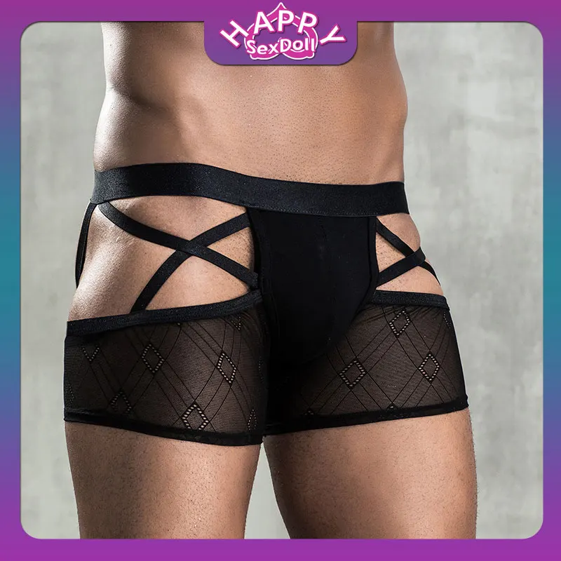 Sexy Perspective Men's Erotic Panties Fashion Hollow Fit Breathable Black Exotic Boxer Panties Sexy Panties
Sexy Perspective Men's Erotic Panties Fashion Hollow Fit Breathable Black Exotic Boxer Panties Sexy Panties