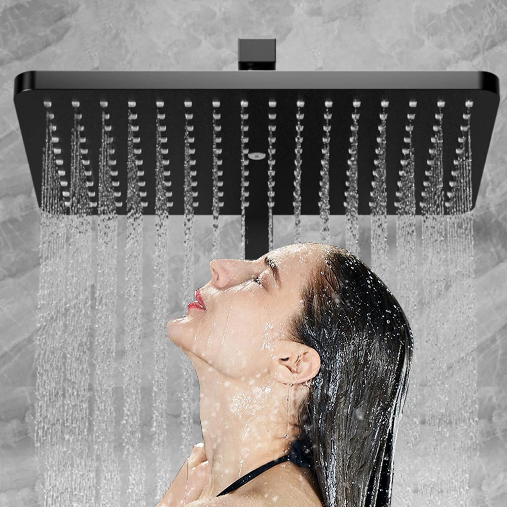 Black Bathroom Ceiling Rainfall Shower Head Rain Top High Pressure Showerhead Wall Adjustable Shower Head
Black Bathroom Ceiling Rainfall Shower Head Rain Top High Pressure Showerhead Wall Adjustable Shower Head