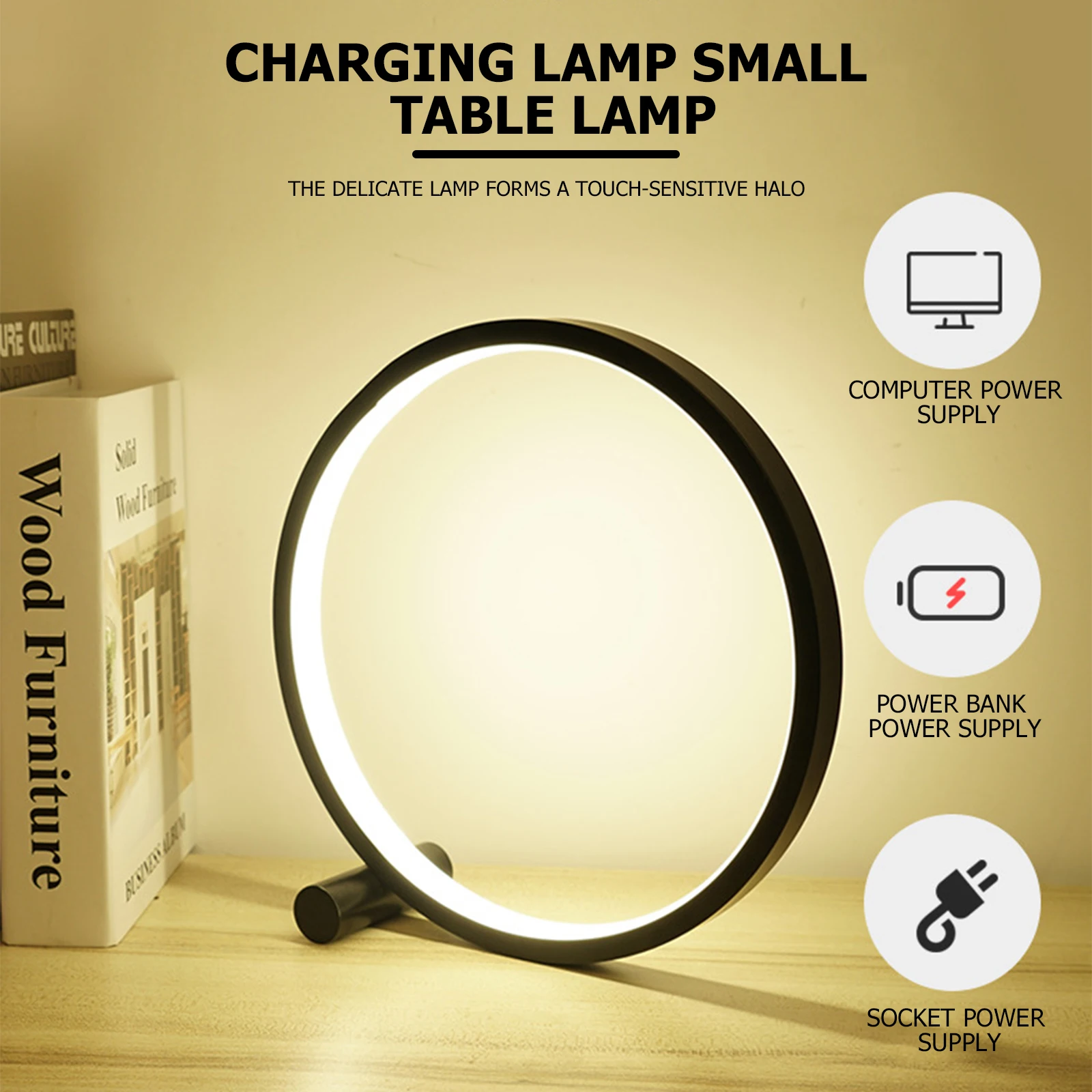 Halo Balance Lamp Desktop USB Rechargeable Circle Reading Table Light for Living Room Bedroom Hallway Decoration
Halo Balance Lamp Desktop USB Rechargeable Circle Reading Table Light for Living Room Bedroom Hallway Decoration