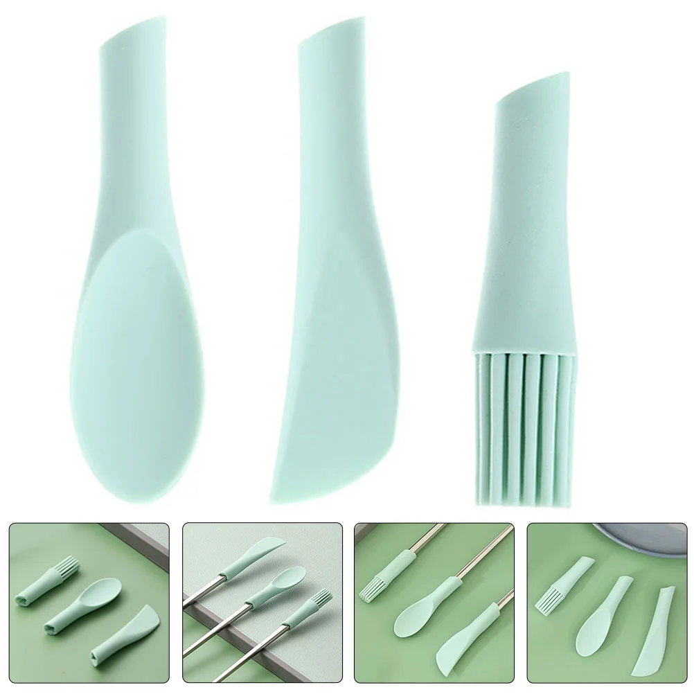 3Pcs Multi-functional Sauce Scraper High Tenacity Silicone Mini Spoon (Green)
3Pcs Multi-functional Sauce Scraper High Tenacity Silicone Mini Spoon (Green)